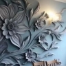 طراحی خلیفه، میکروسمنت گچبری مدرن نقش برجسته در تهران