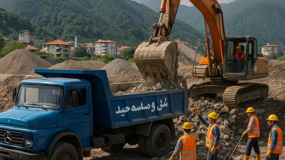 خدمات حرفه‌ای جابجایی نخاله و مصالح ساختمانی در رامسر