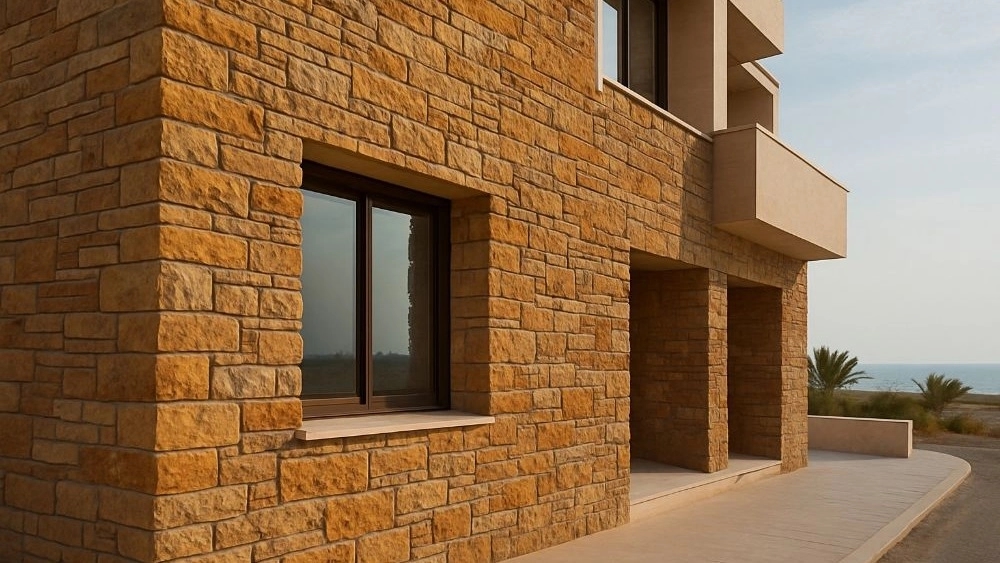 اجرای نمای سنگ ساختمان در بوشهر با گروه سنگ‌کاران جوان