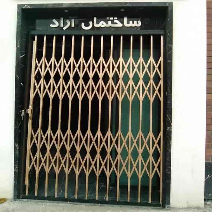 درب آکاردئونی با طرح دو گل