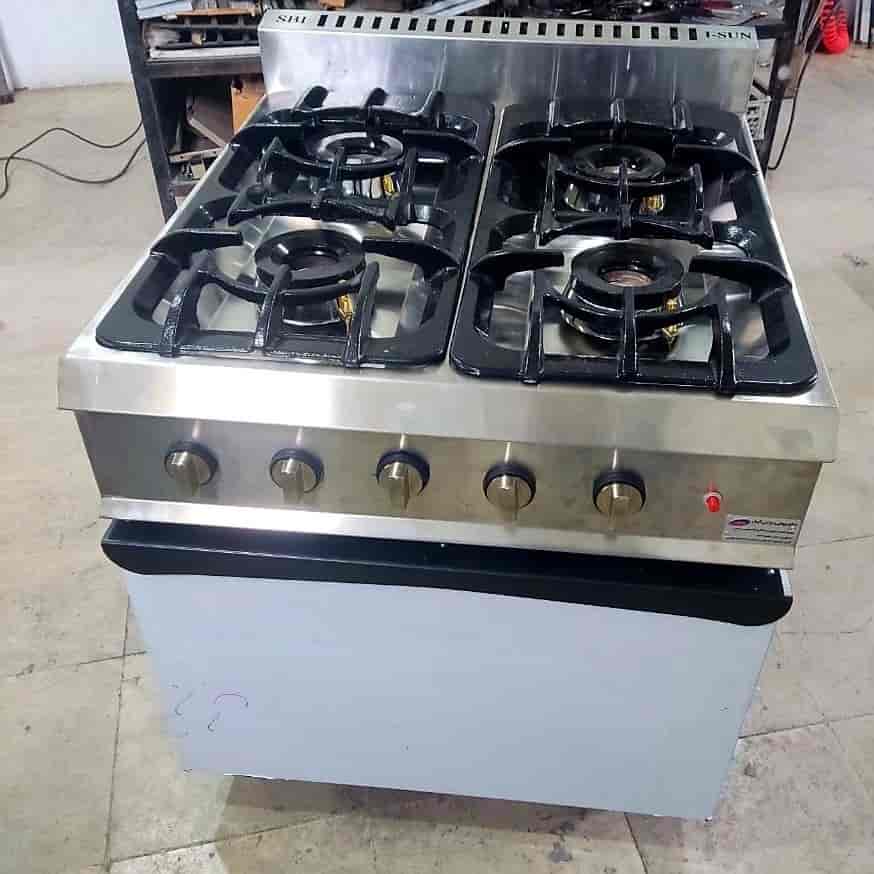 اجاق گاز ۴شعله فردار تمام استیل