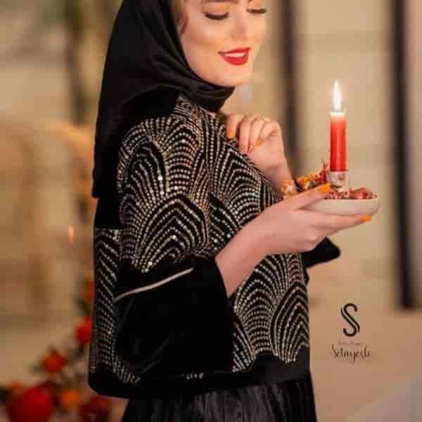 کت مخمل سوزن دوزی