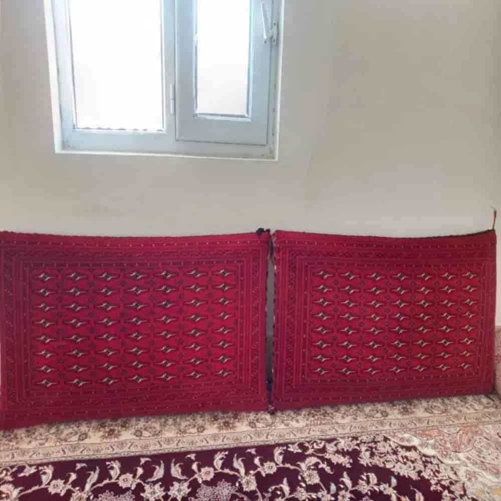 پشتی دستباف ترکمنی