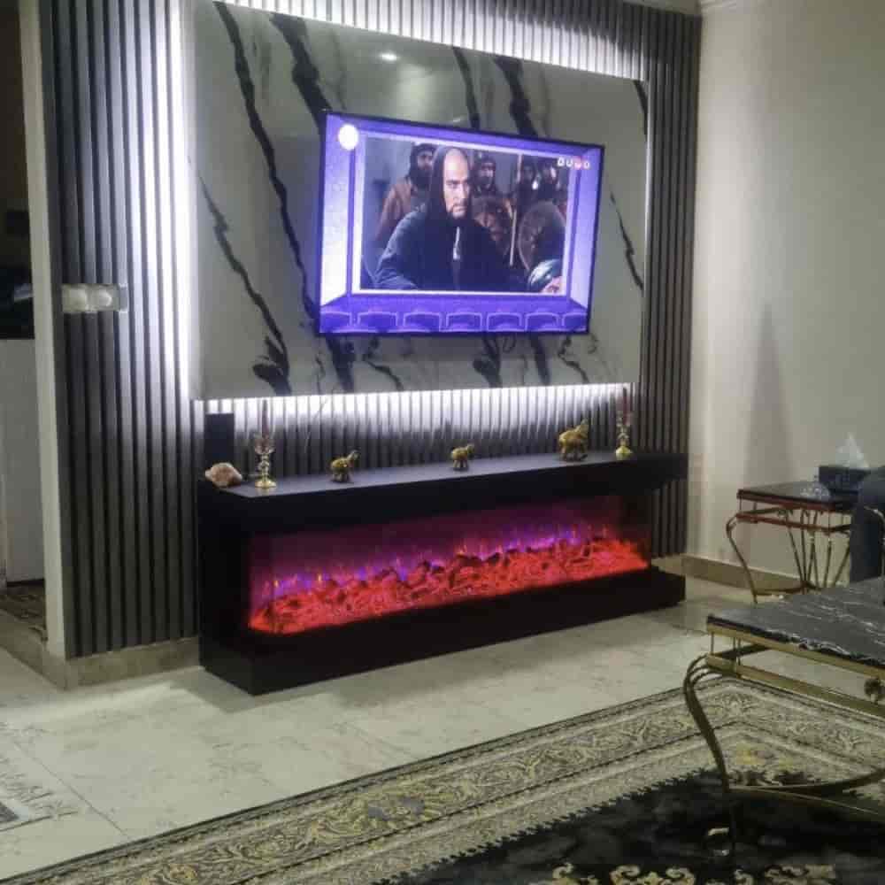 شومینه برقی زیر تیوی یا تی وی وال