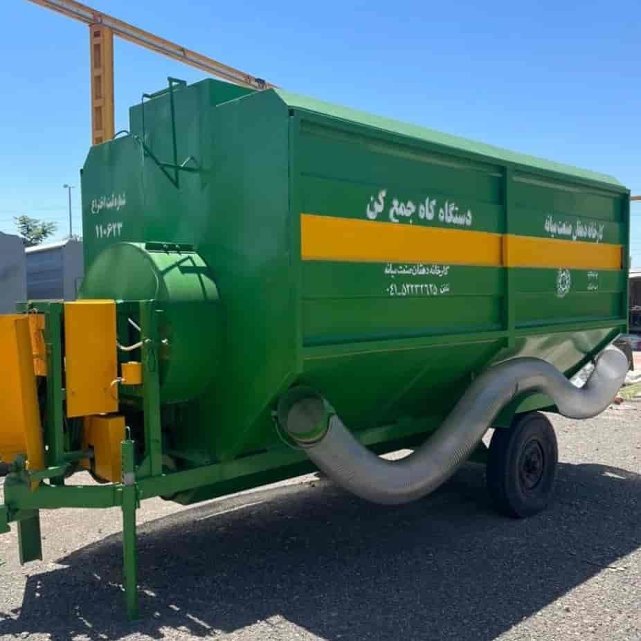 دستگاه کاه جمع‌کن پشت تراکتوری