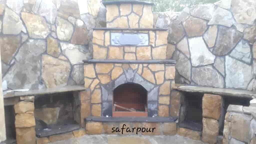 شومینه  باربیکیو هیزمی
