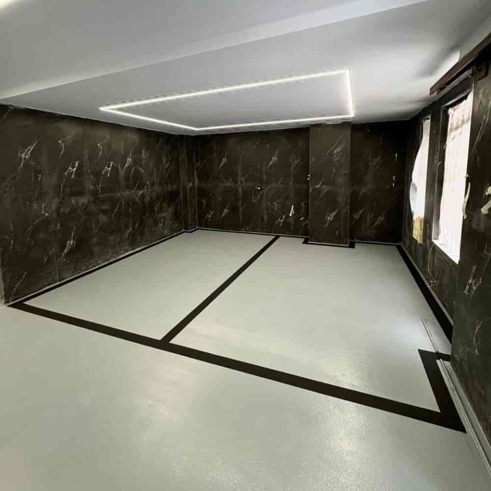 پروژه ی پارکینگ پاسداران اپوکسی مدل سمباده ای