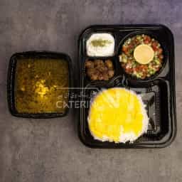 چلو خورشت باقالی قاتوق