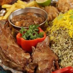 باقالی پلو با گردن
