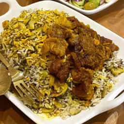 باقالی پلو با گوشت