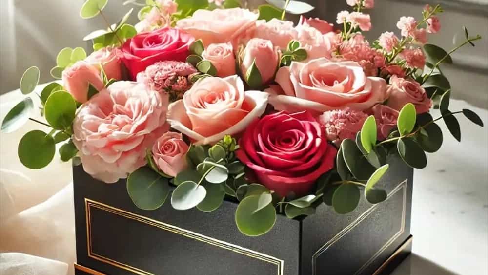 انواع باکس گل گلفروشی مطهره