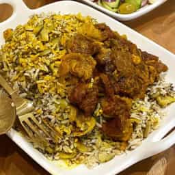 باقالی پلو با گوشت(شنبه ها)