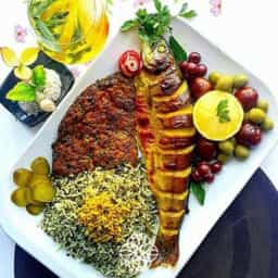 چلو ماهی قزل آلا