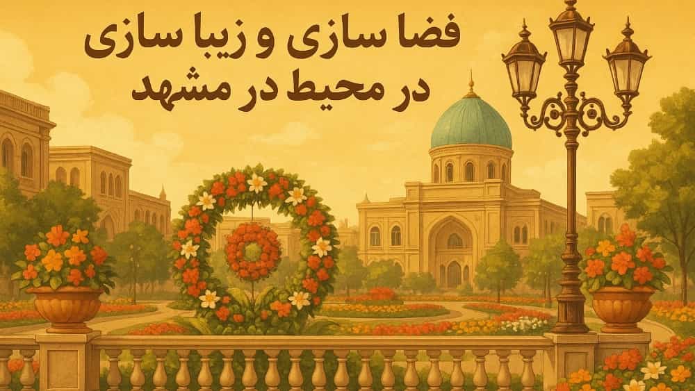 فضا سازی و زیبا سازی محیط در مشهد