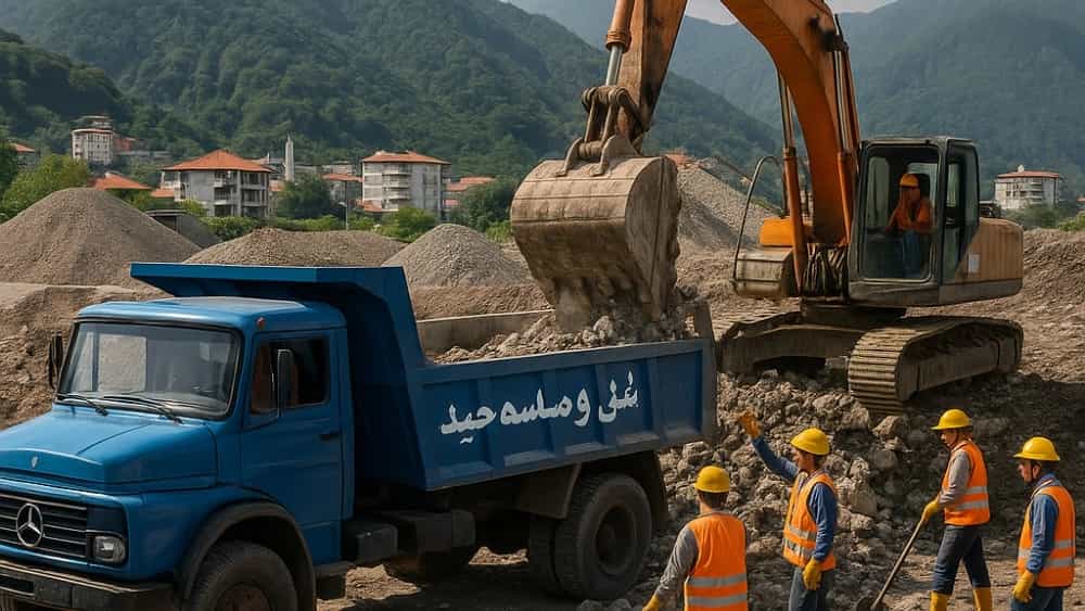 خدمات حرفه‌ای جابجایی نخاله و مصالح ساختمانی در رامسر