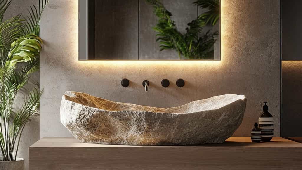 مزایا و ویژگی‌های روشویی سنگی تولیدی تزئینات سنگ احمدی در ری تهران