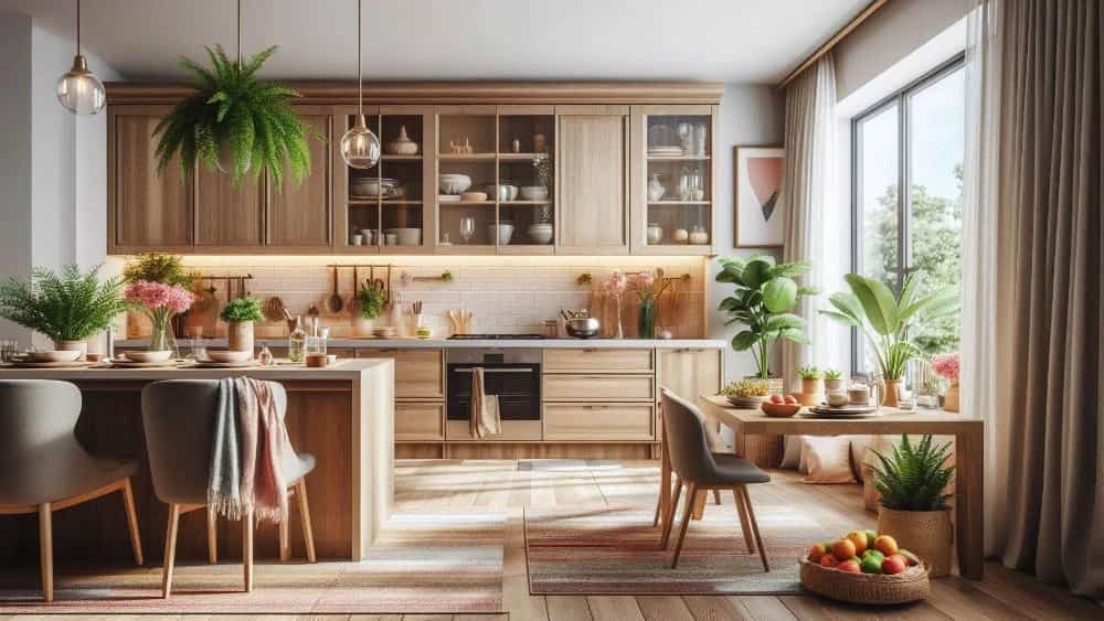 اصول مهم در طراحی کابینت آشپزخانه با چوب طبیعی در دزفول