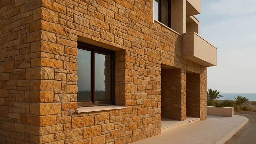 اجرای نمای سنگ ساختمان در بوشهر با گروه سنگ‌کاران جوان