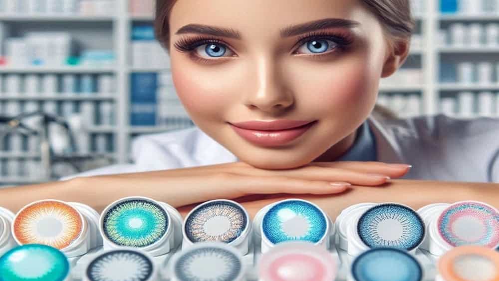 فروش لنز طبی رنگی در مشهد