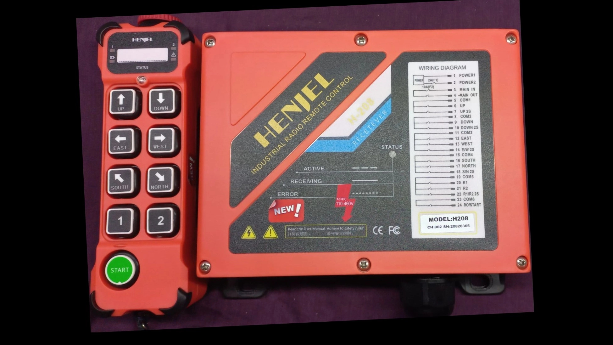 جعبه گشایی کنترل جرثقيل H208 جعبه گشایی کنترل جرثقيل H208